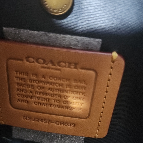 Coach Light Blue Denim Tote - Picture 9 of 13